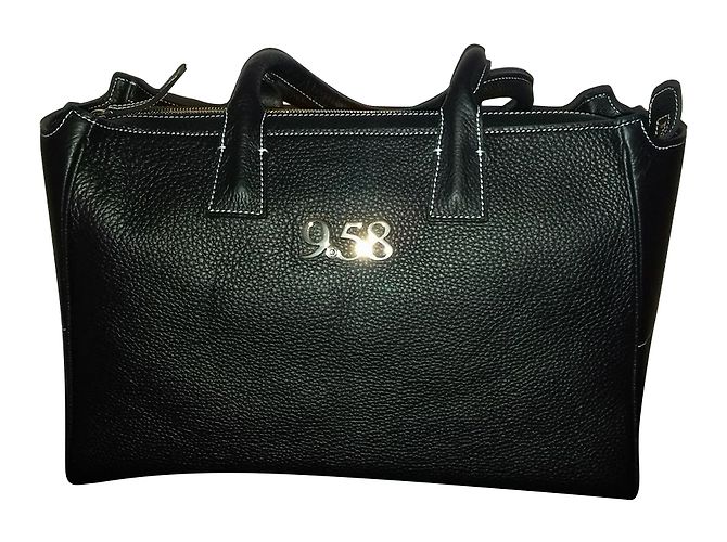 Autre Marque Borsa in pelle nera Nero