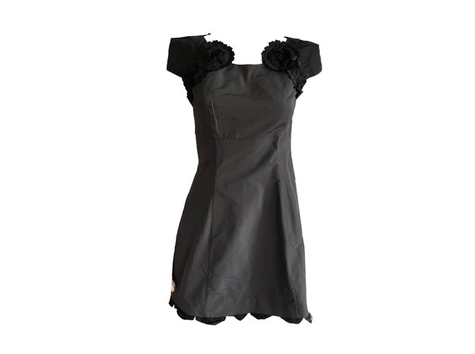 Miu Miu Dresses Dark grey Polyester  ref.60439