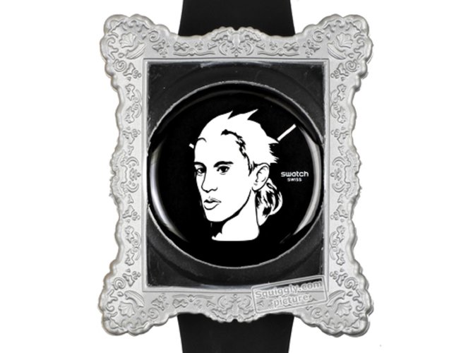 Swatch by Jeremy Scott neue Armbanduhr Schwarz Kunststoff  ref.60631