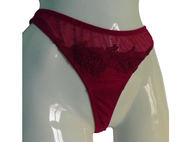 Autre Marque Charlott' lingerie Intimates Dark red Silk  ref.60457