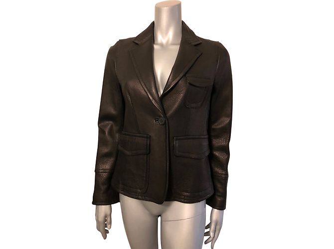 Autre Marque Lola Lederjacke Schwarz