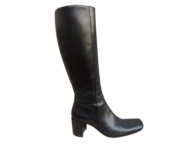 Free Lance Boots Black Leather  ref.60525
