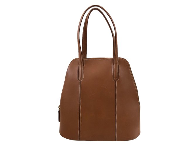 Lancel Handbags Caramel Leather  ref.60534