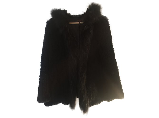 Redskins Coats, Outerwear Black Fur  ref.60554