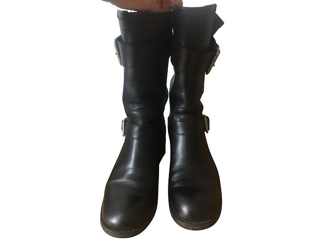 Stivali Free Lance in pelle nera Nero