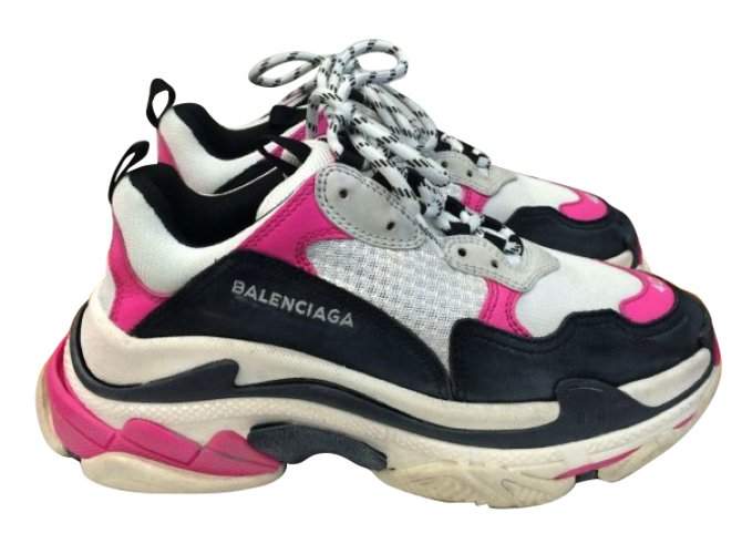Men s Triple S Trainer Grey Yellow Fluo from Balenciaga
