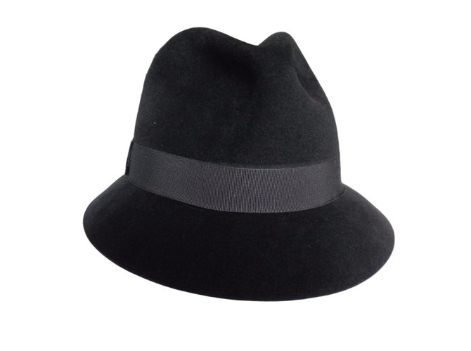 Hermès cappelli Grigio antracite Coniglio  ref.60603