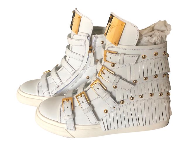 Giuseppe Zanotti Sneaker aus weißem Leder 37