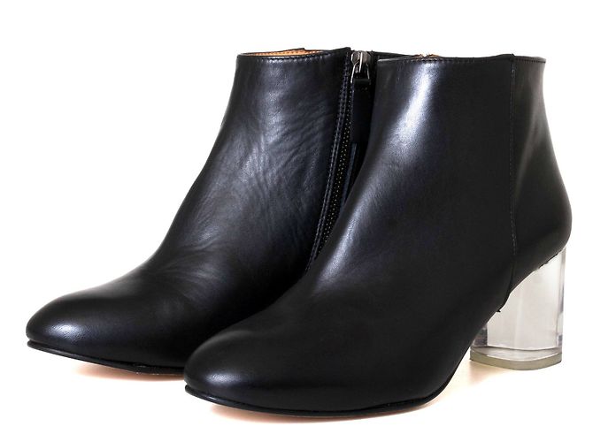 Emma Go Elna Black Leather Ankle Boots