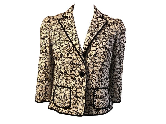 Love Moschino Black Cotton Openwork Jacket