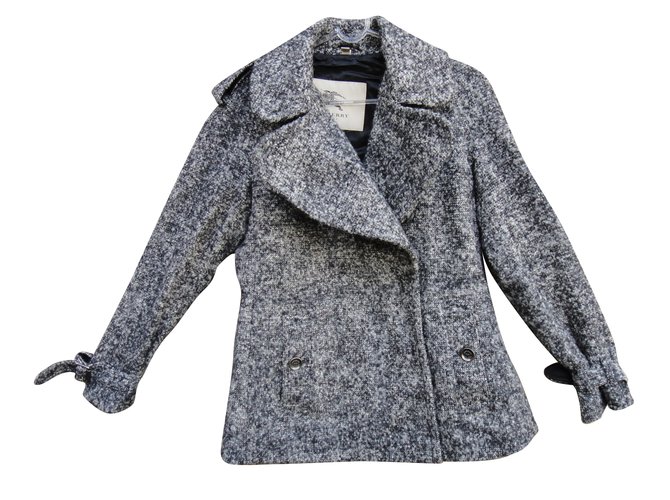 Burberry Jackets Grey Wool  ref.60704