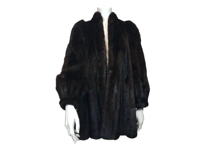 inconnue Mink coat Brown Fur  ref.60711