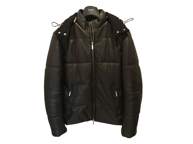 Hugo Boss Lambskin Blazer Jacket Black