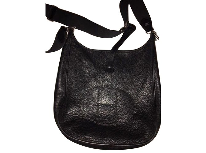 Hermès EVELYNE III Black Leather  ref.60791