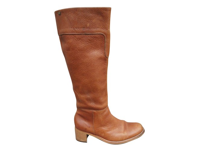 Tommy Hilfiger Boots Light brown Leather  ref.60799