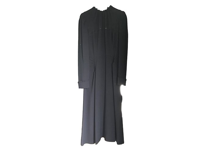 Prada Midilänge Kleid Schwarz