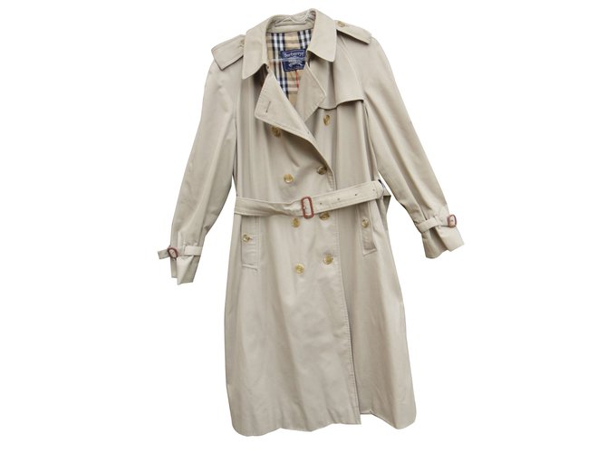 Burberry Trenchs Coton Polyester Beige  ref.60948