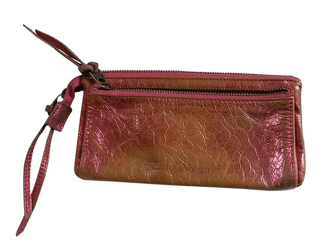 Zadig & Voltaire Purses, wallets, cases Pink Leather  ref.60957