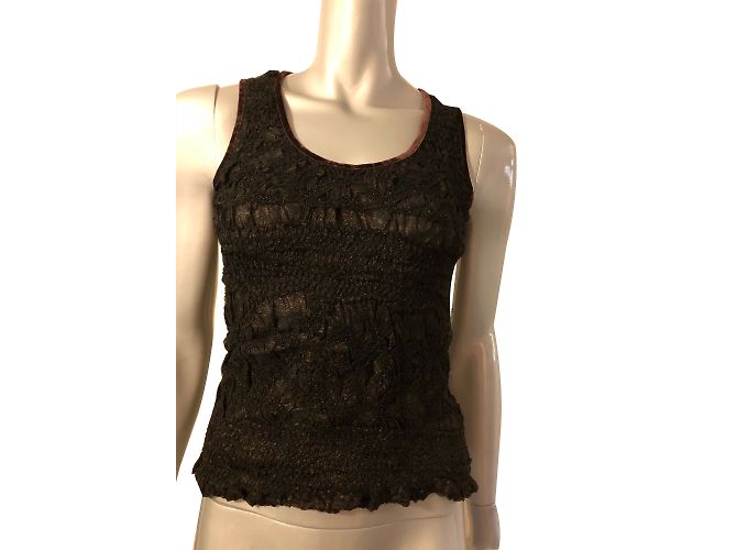 Autre Marque Nathalie Boy Top Khaki aus Modal