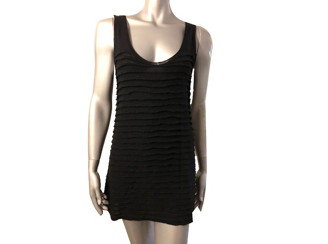 Vestido corto negro Moschino Cheap And Chic de rayón