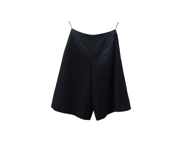 Chanel Shorts Black Silk Wool  ref.60993