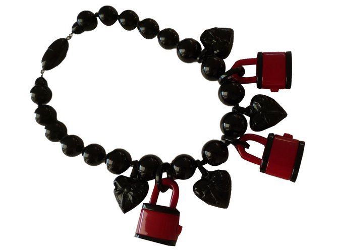 Angela Caputi Necklaces Dark red Resin  ref.60997
