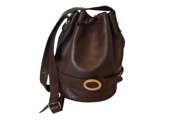 Lancel Handbags Brown Leather  ref.61054