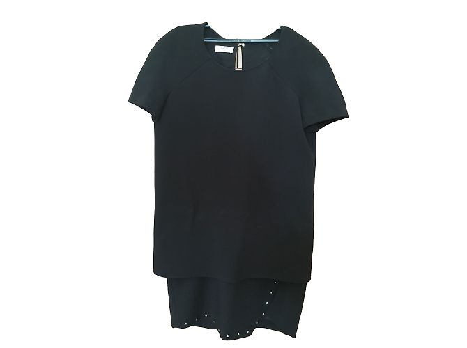 Bash Schwarzes Kleid mit Nieten 