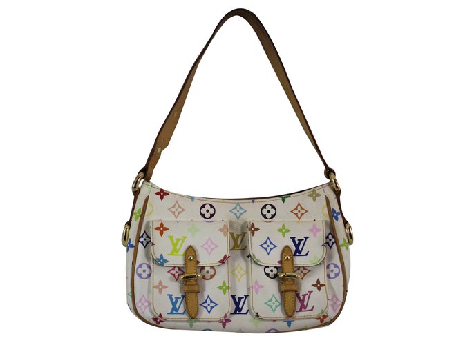 Louis Vuitton Handbag Multiple colors Suede Leather  ref.61116