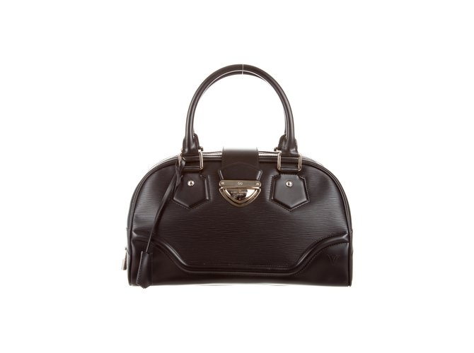 Louis Vuitton Montaigne GM Epi Leather Bowling bag Black ref.61160