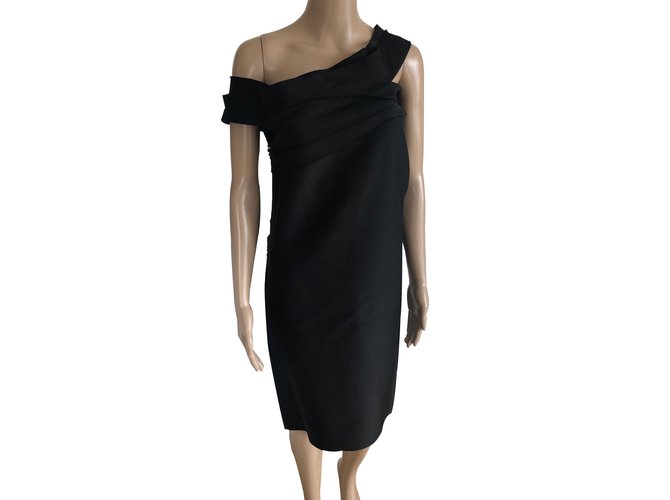 Lanvin Dresses Black Polyamide  ref.61183