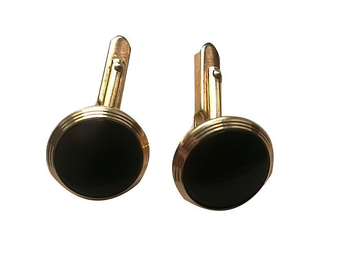 Christian Dior Gold Cufflinks Set