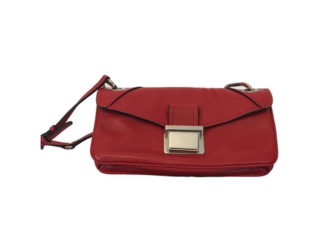 Miu Miu Handbag Red Leather  ref.61254