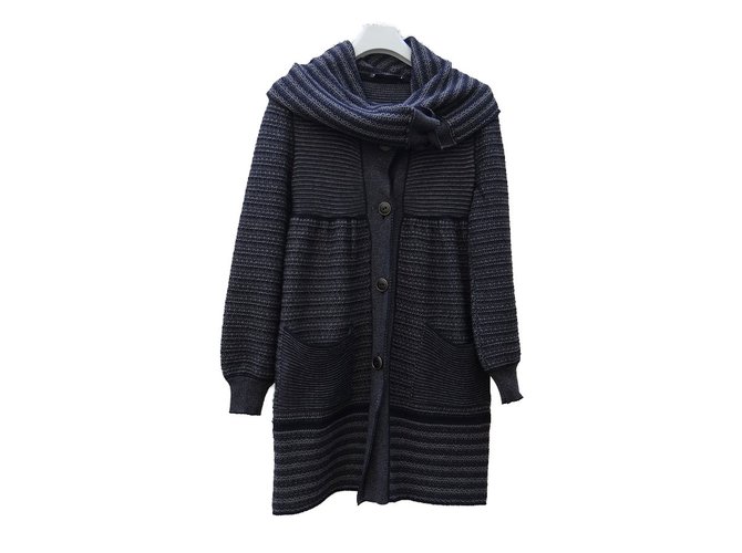 Stella Mc Cartney Coats, Outerwear Grey Wool  ref.61264