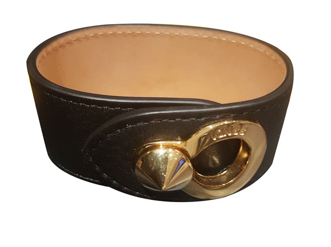 Fendi Bracelets Black Leather  ref.61269