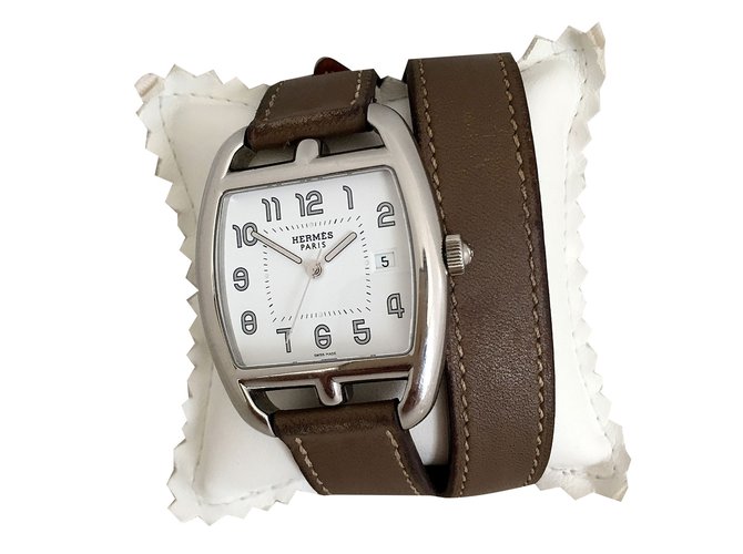 Hermès Relógios finos Prata Aço  ref.61291