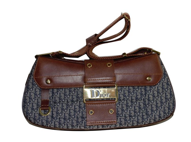 Dior Handbags Blue Leather  ref.61301
