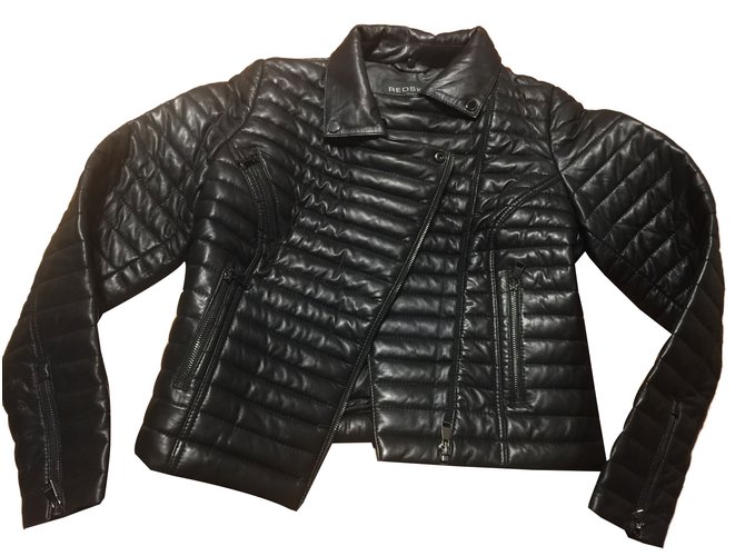 Redskins Biker jackets Black Leather  ref.61313