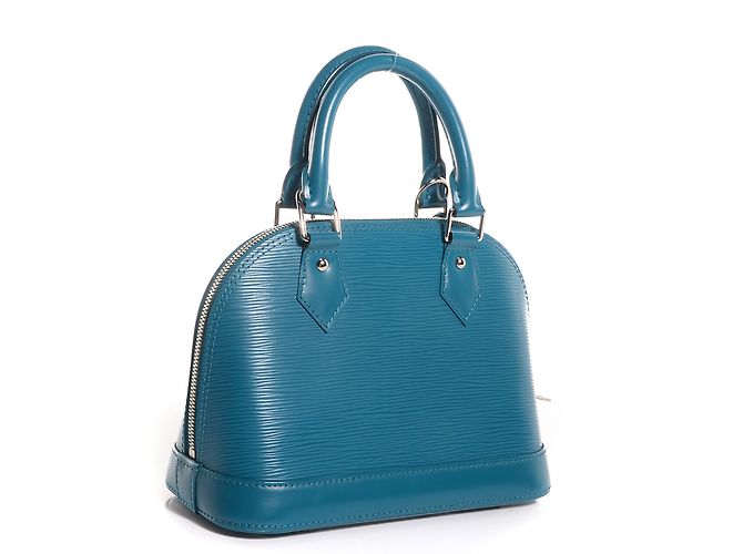 Louis Vuitton Alma Handtasche aus blauem Epi Leder