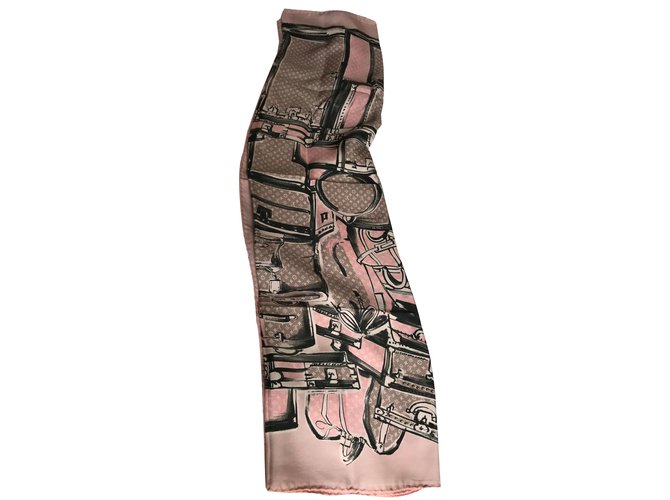 Louis Vuitton Scarves Pink Silk  ref.61404
