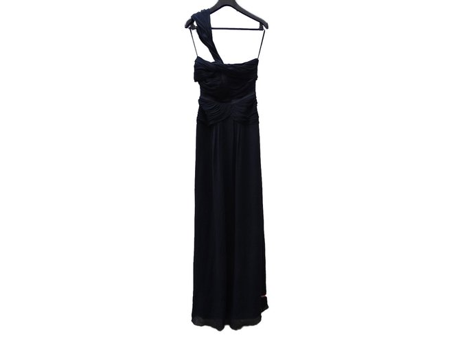 Burberry Dresses Black Silk  ref.61415