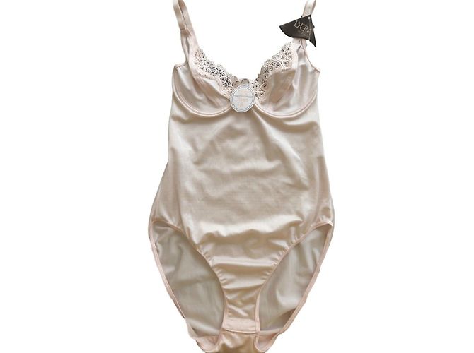 Autre Marque Body FILCO T85 B Salmone Ecru Pizzo Rosa