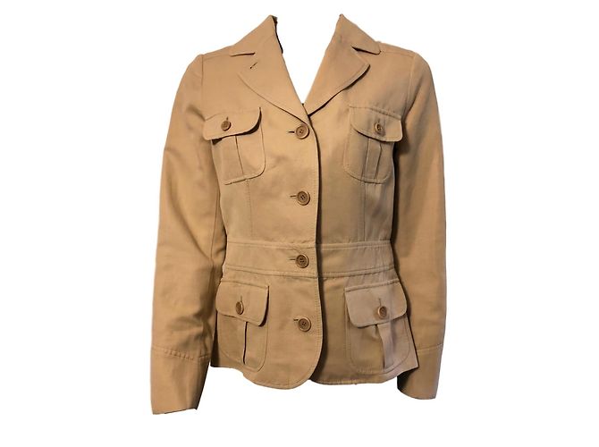 Moschino Cheap And Chic Leinenjacke beige