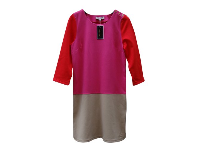 Juicy Couture Dresses Pink Red Beige Viscose Elastane Polyamide  ref.61599