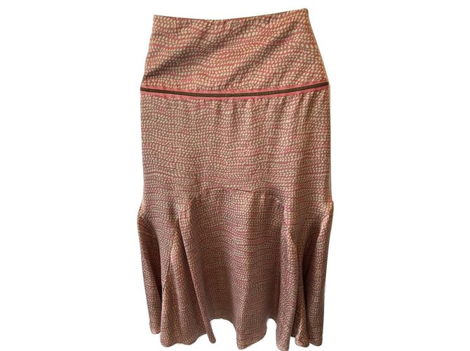 Ted Baker Skirts Peach Light brown Silk  ref.61613