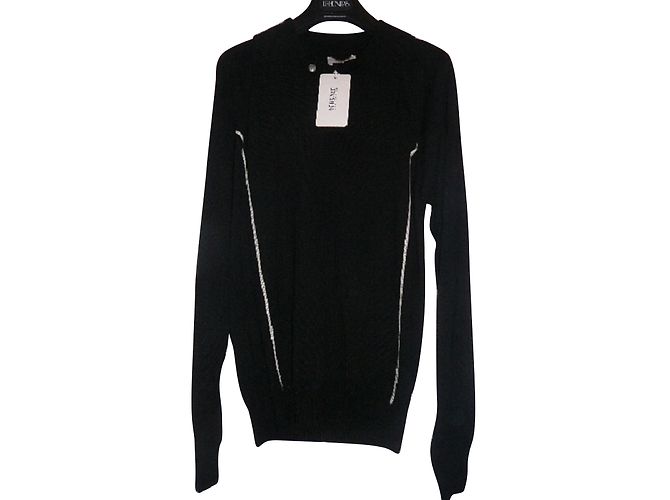 Versace Pullover Schwarz aus Merinowolle Herren M