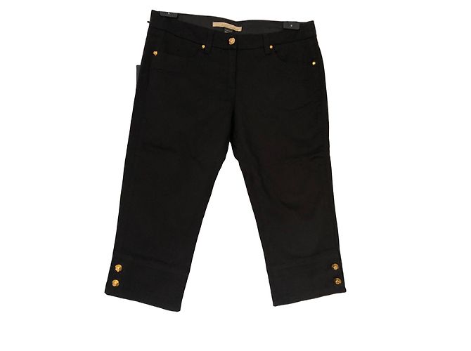 Pantalones cortos negros de algodón Roberto Cavalli