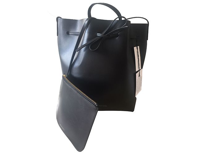 Borsa a secchiello Mansur Gavriel GM nera in pelle Nero