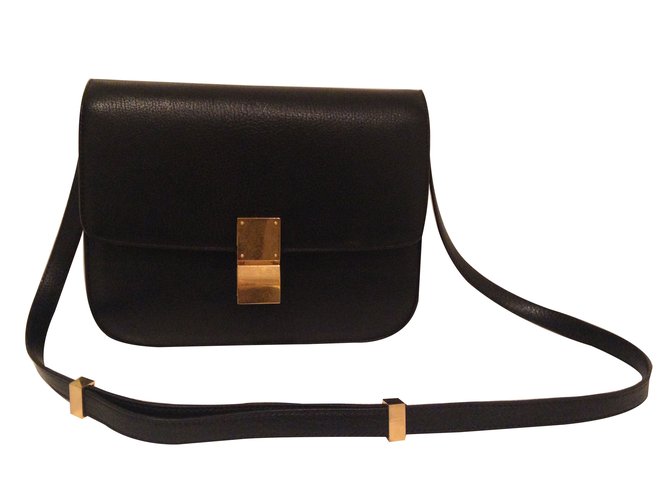 Céline Classic Black Leather  ref.61855