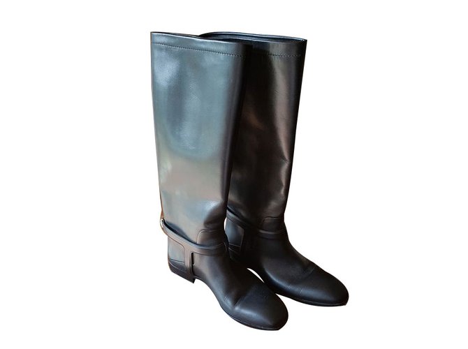 Dior Boots Black Leather  ref.61994